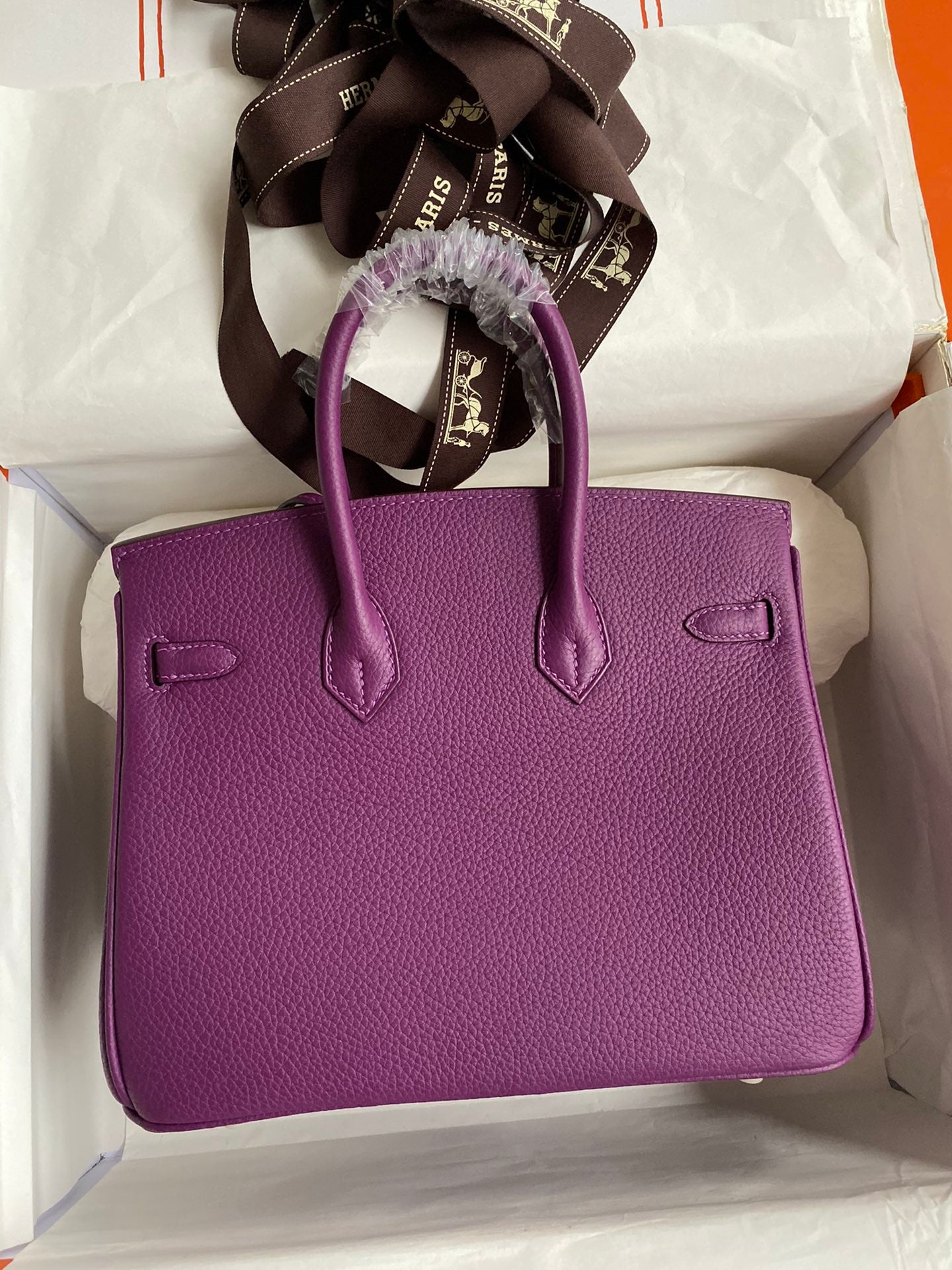 Hermes 2025 Birkin Bag Purple With Gold Hardware Togo Leather