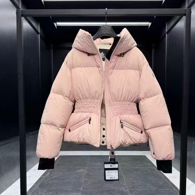 Moncler 2026 Wollemi Hooded Insulated Ski Jacket Pink Down Polyester