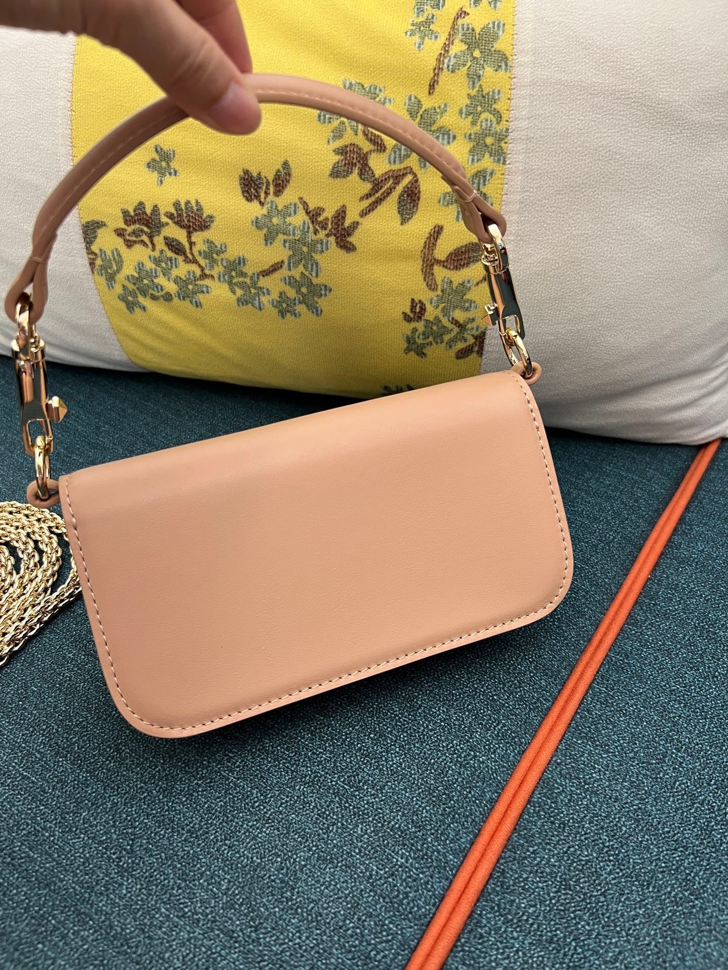 Valentino Loco 20cm Bag Powder Pink Calfskin