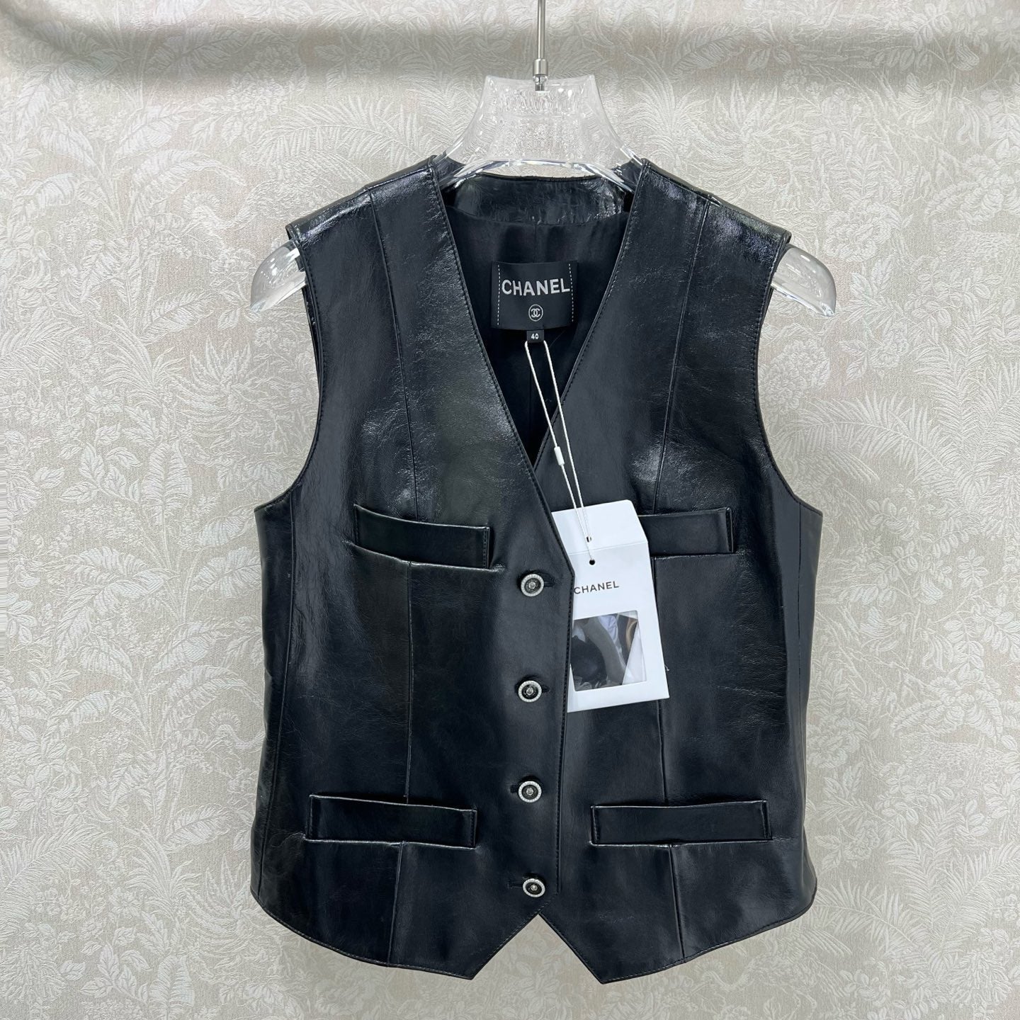 Chanel 2026 Vest Black Leather