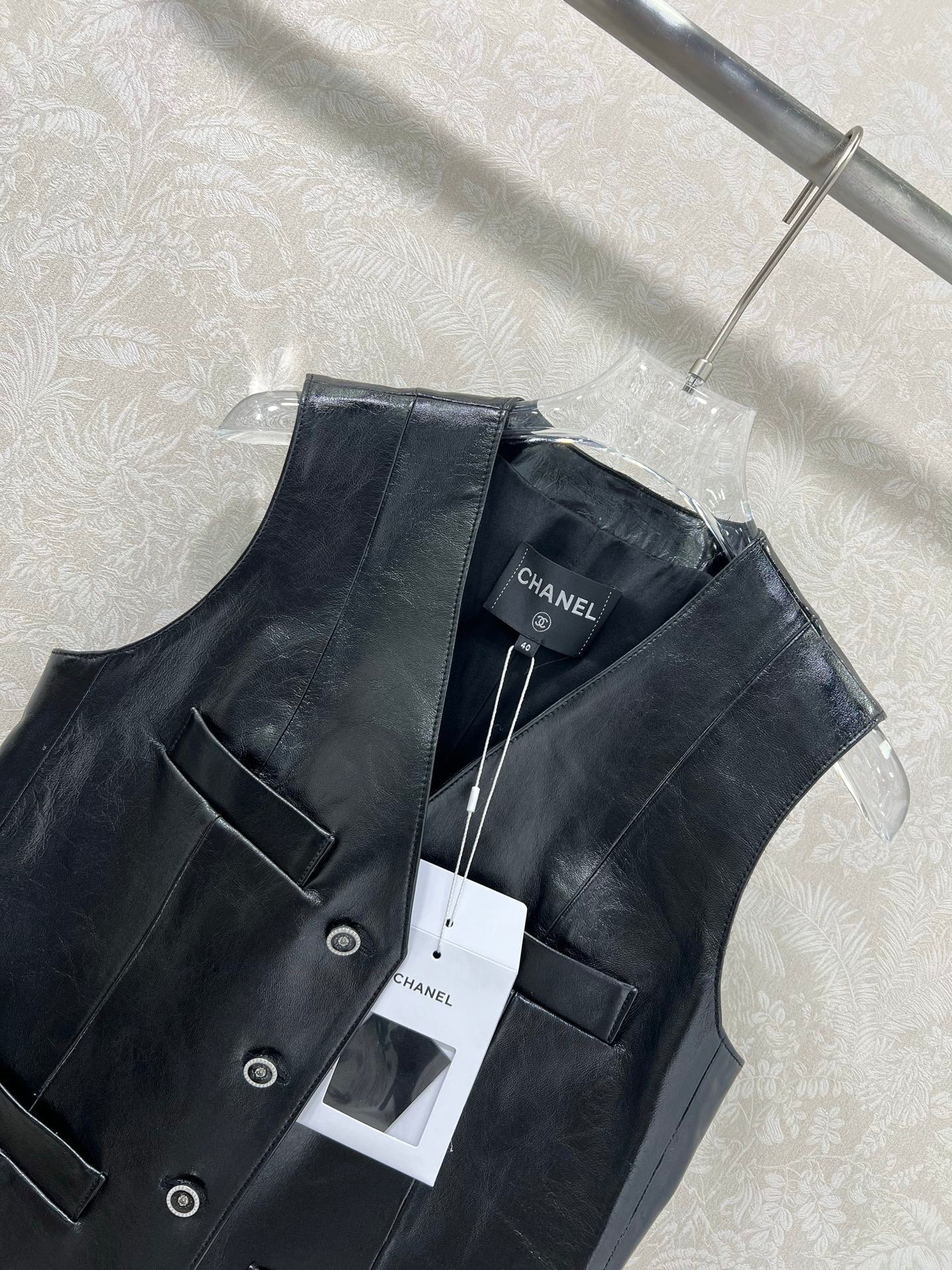 Chanel 2026 Vest Black Leather