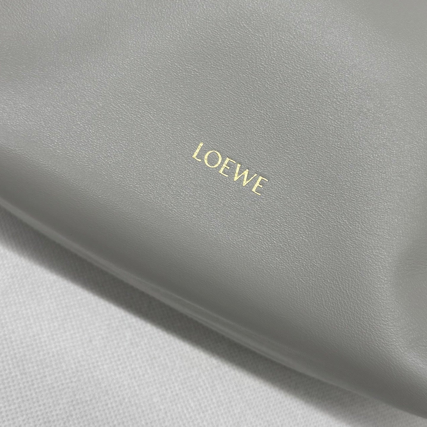 Loewe 2026 Flamenco Purse Goodie Bag 30cm Space Gray Soft Nappa Sheep Leather