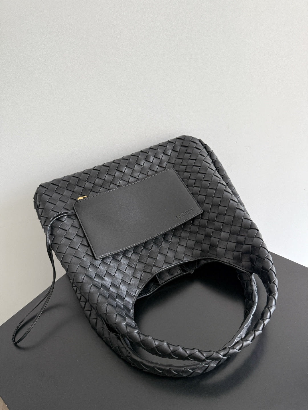 BV 2026 Campana Shoulder Bag 39cm Black Leather