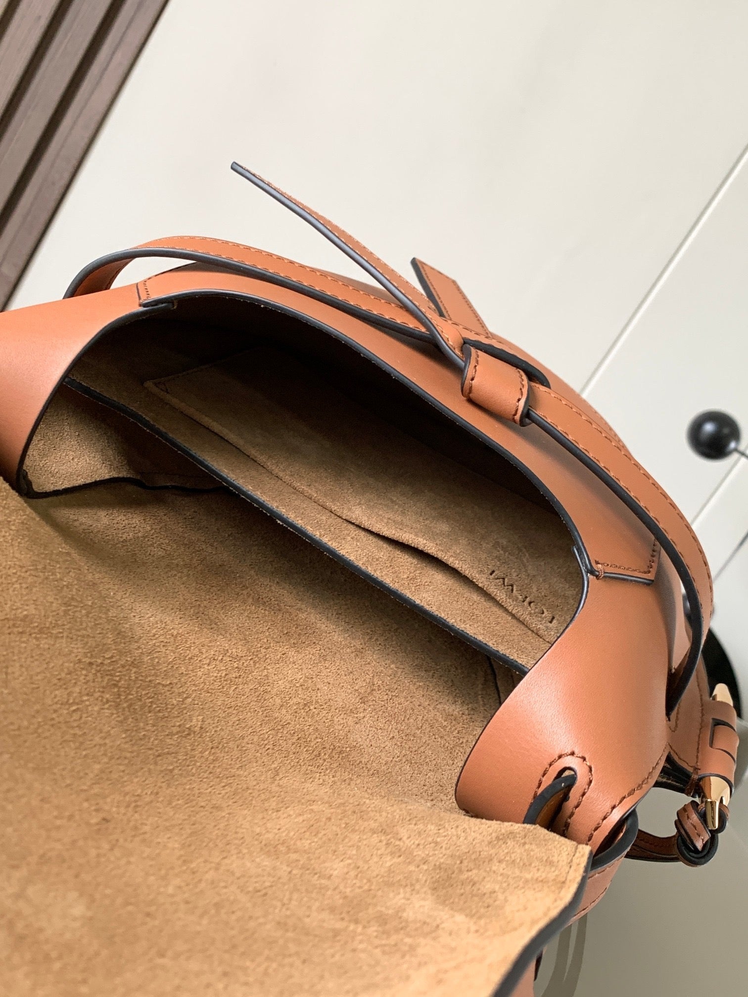 Loewe 2026 Gate Dual Bag 28cm Brown Calfskin