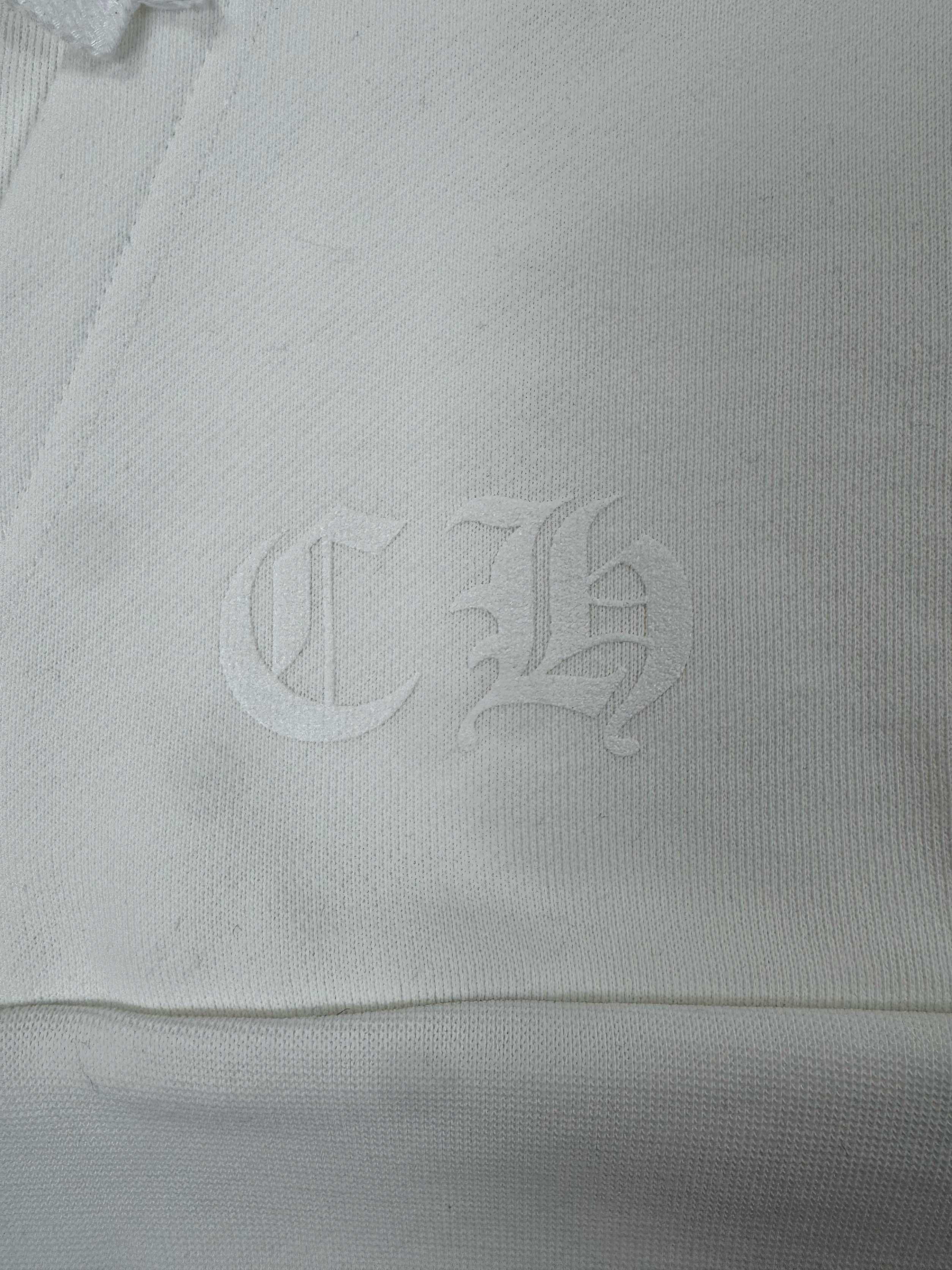 Chrome Hearts 2026 Horseshoe-Logo Graphic Hoodie White Pink Fabric