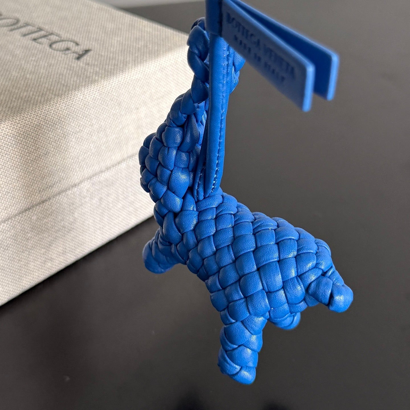 Bottega Veneta Rabbit Charm Blue Lambskin