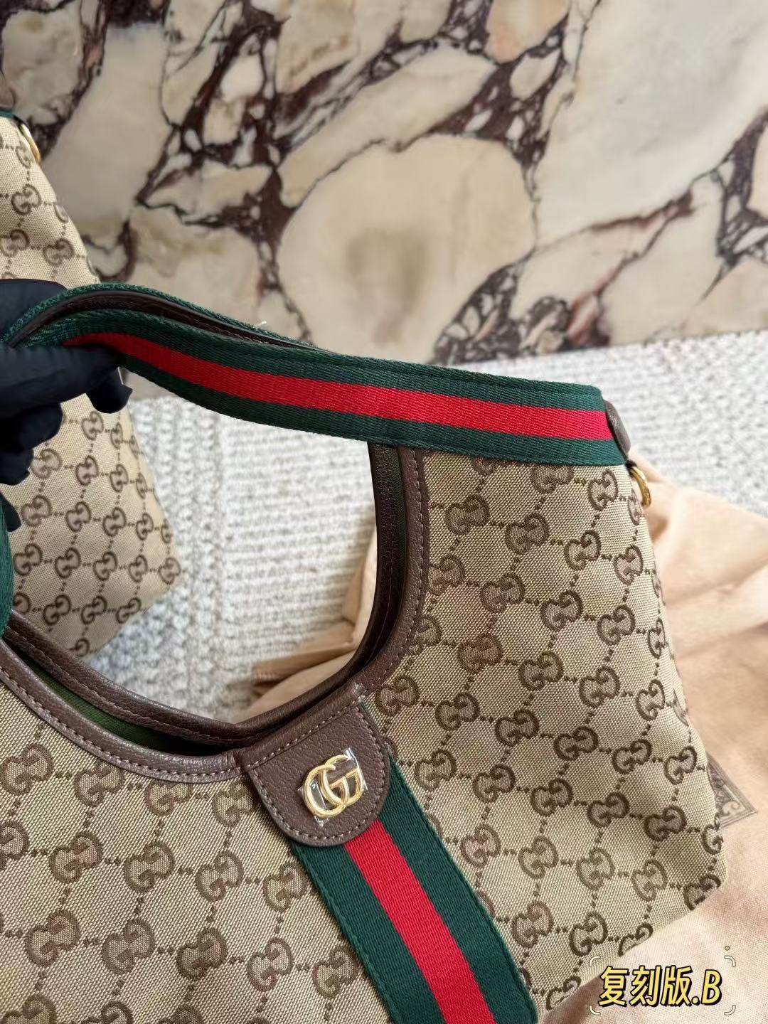 Gucci Giglio Large Tote Bag 60cm Beige Canvas