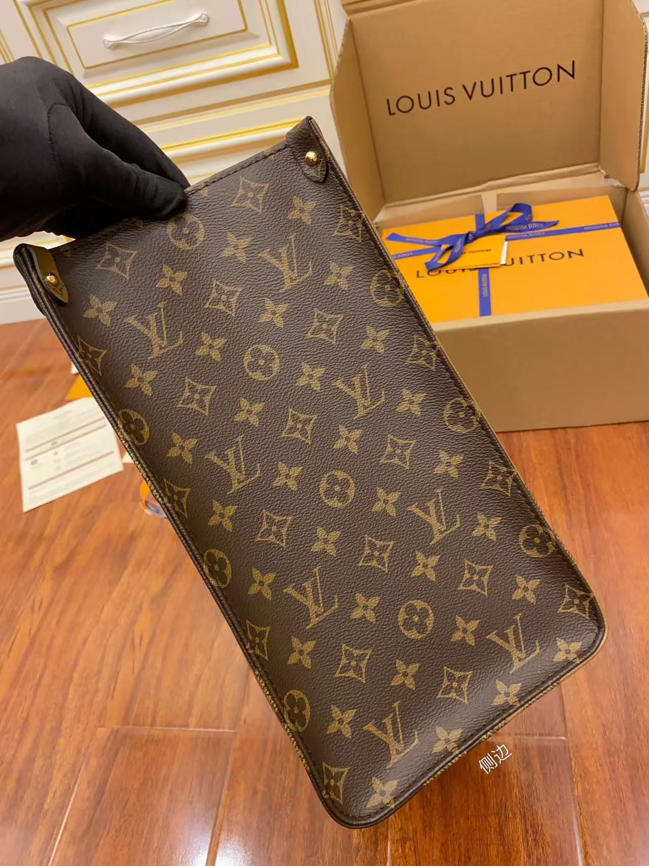 Louis Vuitton 2026 OnTheGo GM Bag 41cm Brown Beige Monogram Canvas Leather