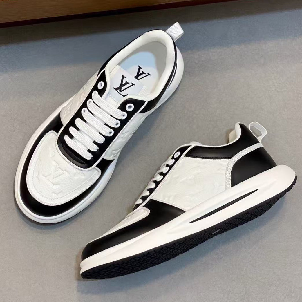 Louis Vuitton Sneaker Black Mix White Leather