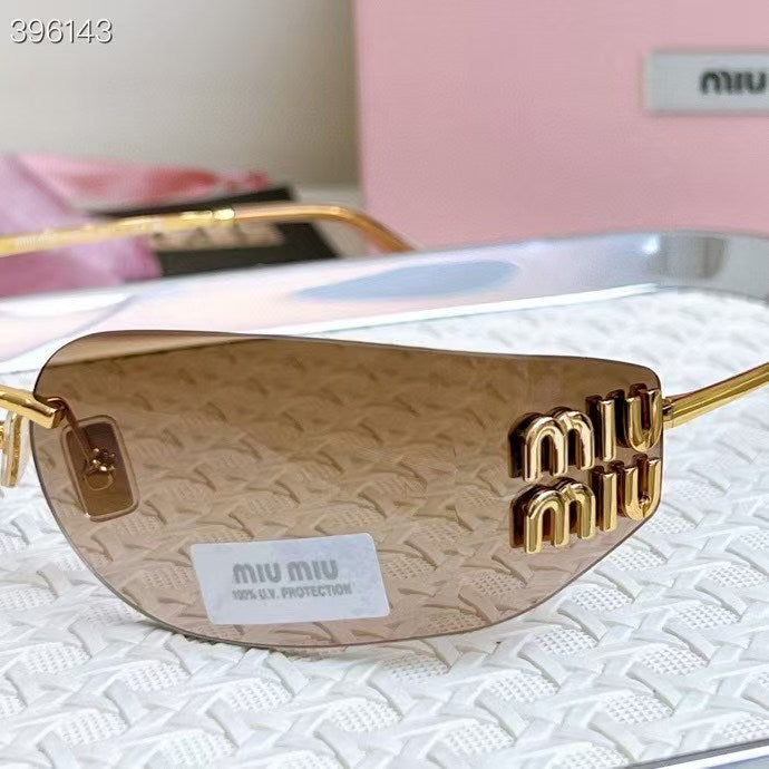Miumiu Sunglasses Brown Acetate