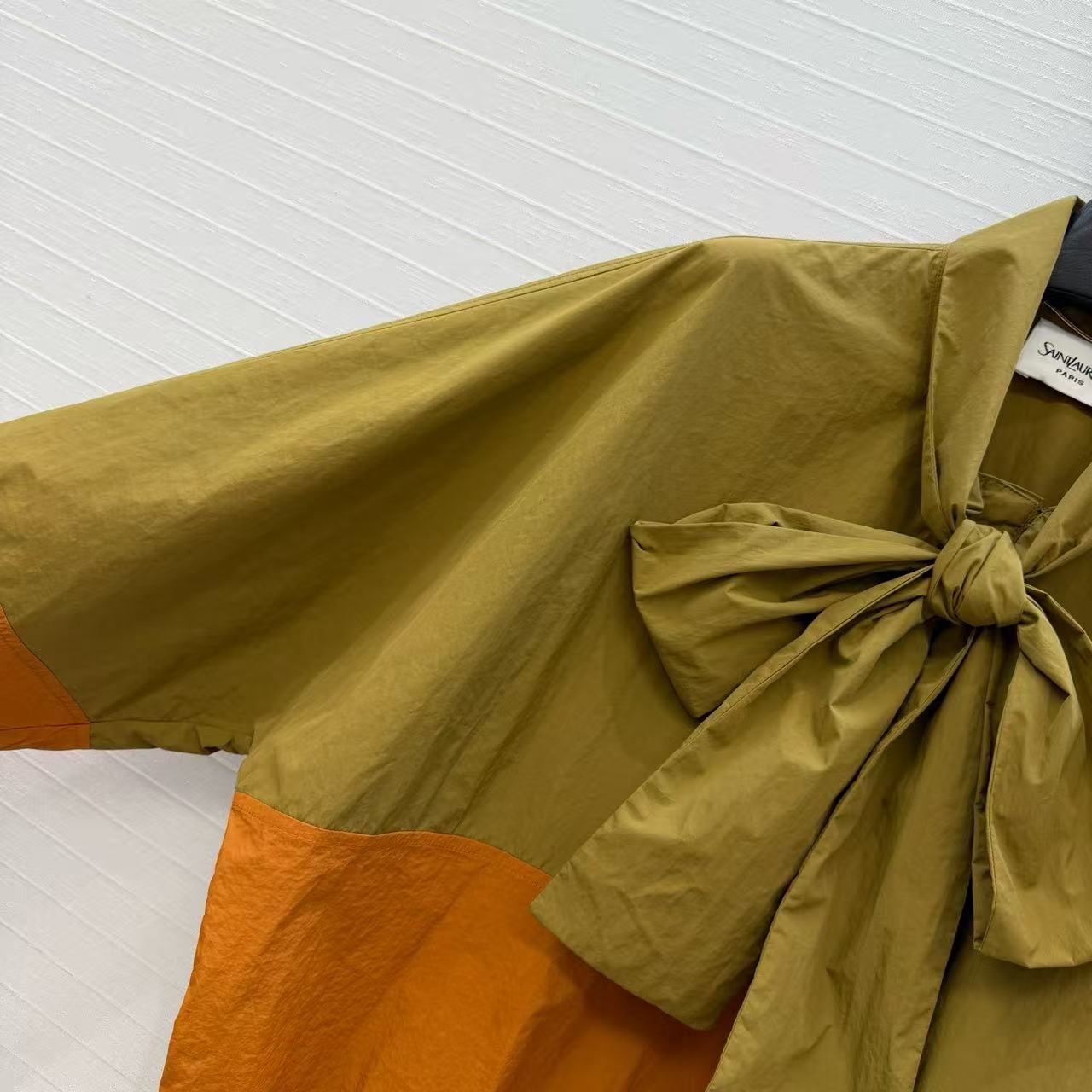 YSL 2026 Windbreaker Green Brown Nylon