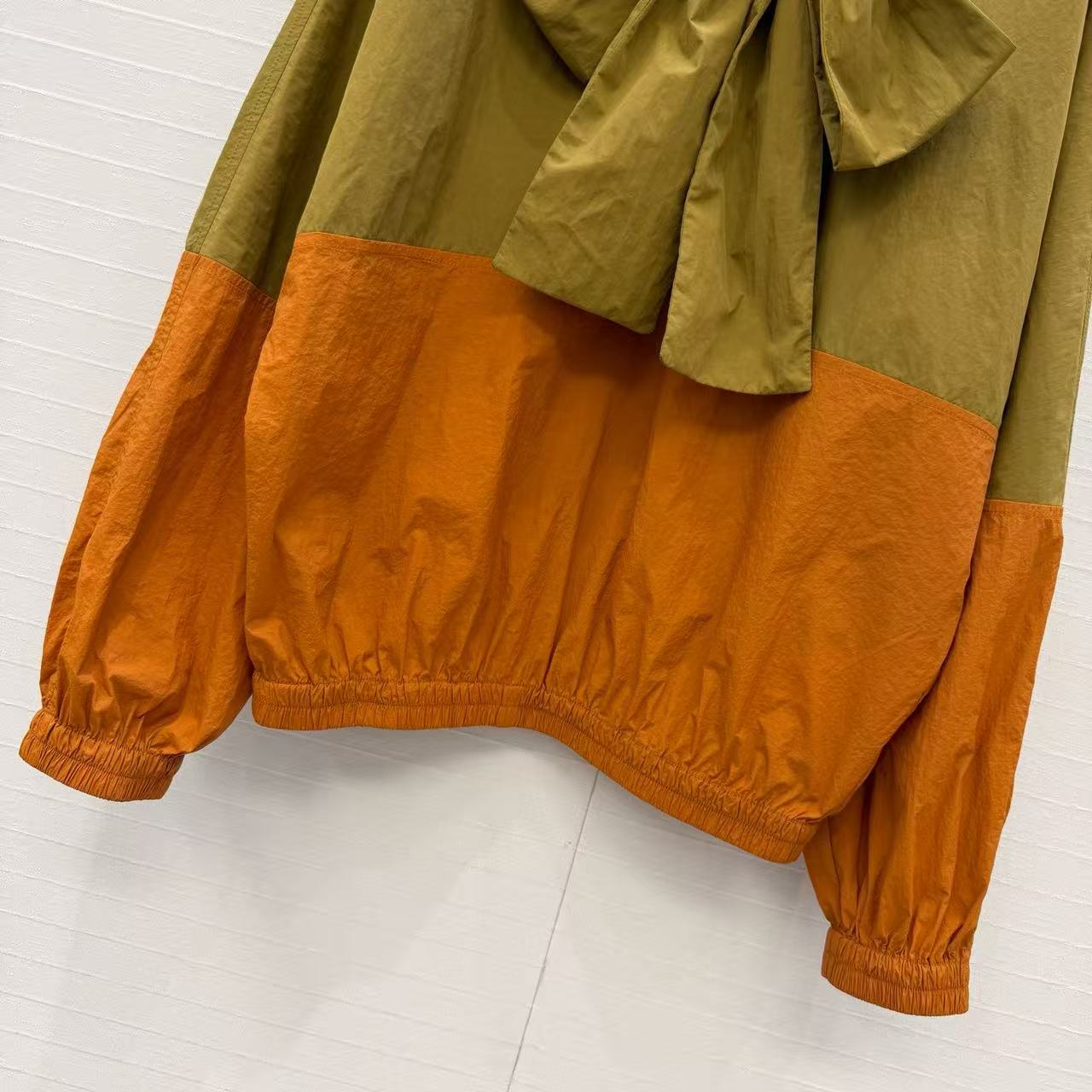 YSL 2026 Windbreaker Green Brown Nylon