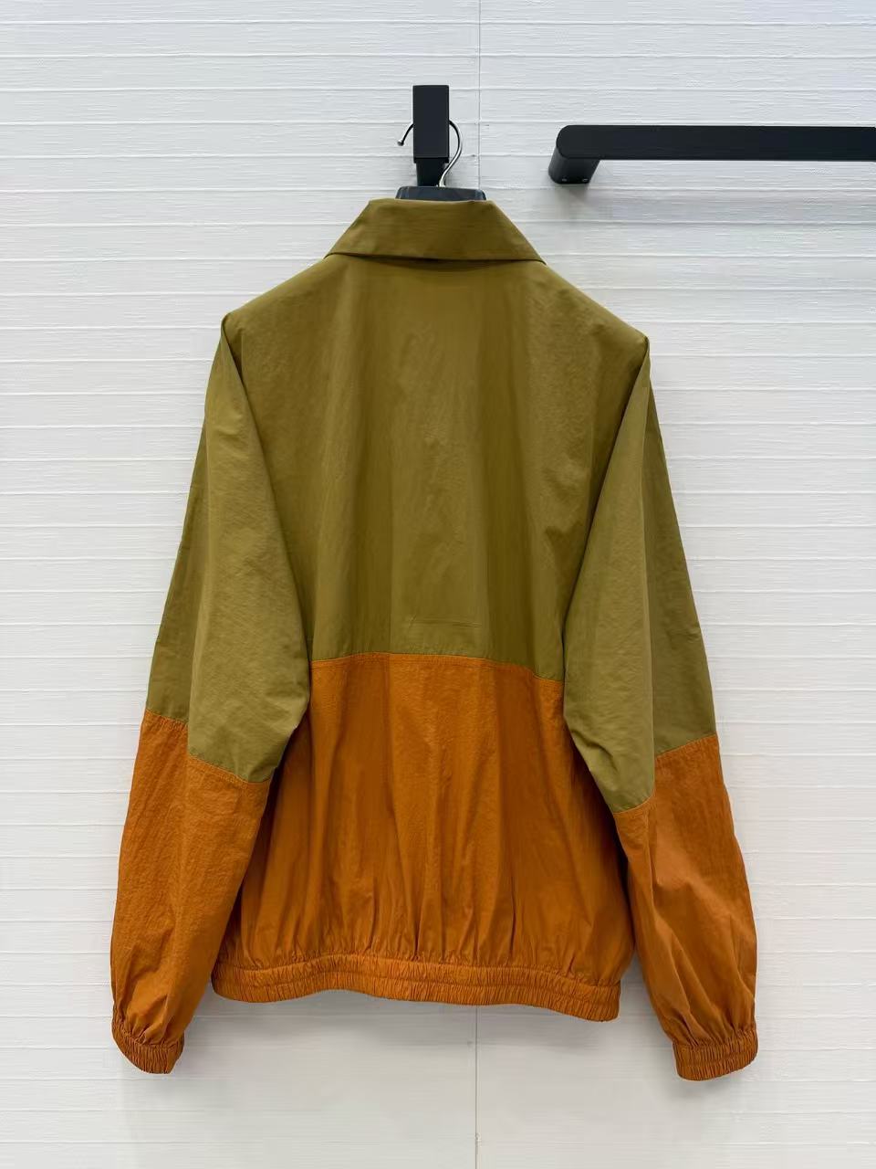 YSL 2026 Windbreaker Green Brown Nylon