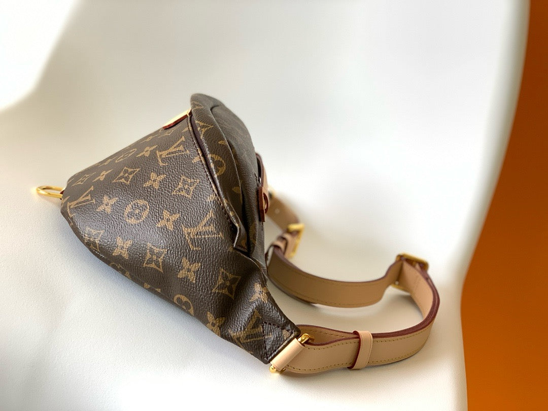 Louis Vuitton 2026 Monogram Bumbag 37cm Brown Canvas Leather