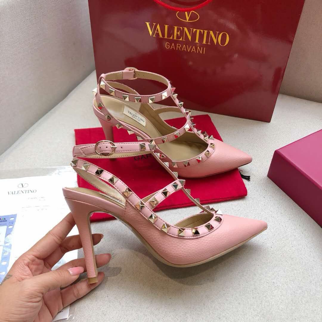 Valentino Rockstud Caged Pump 95mm Leather