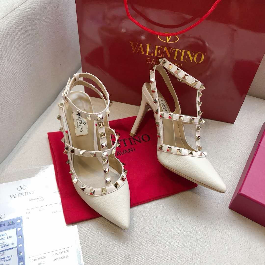 Valentino Rockstud Caged Pump 95mm Leather