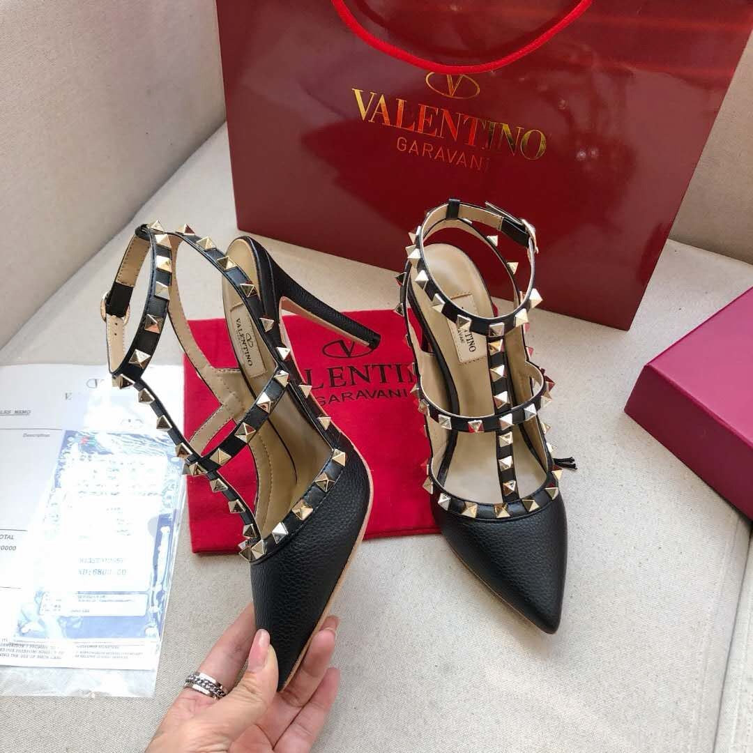 Valentino Rockstud Caged Pump 95mm Leather
