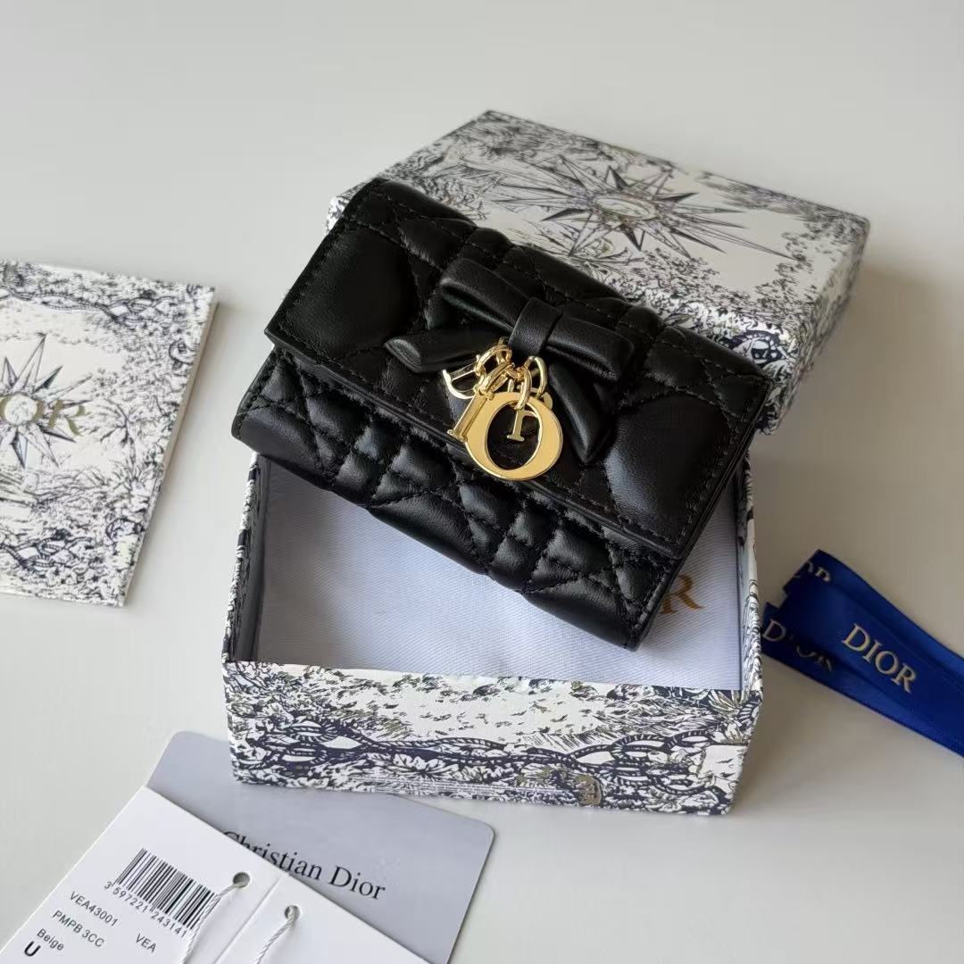 Dior 2026 Freesia Wallet and Card Holder Lambskin 156789