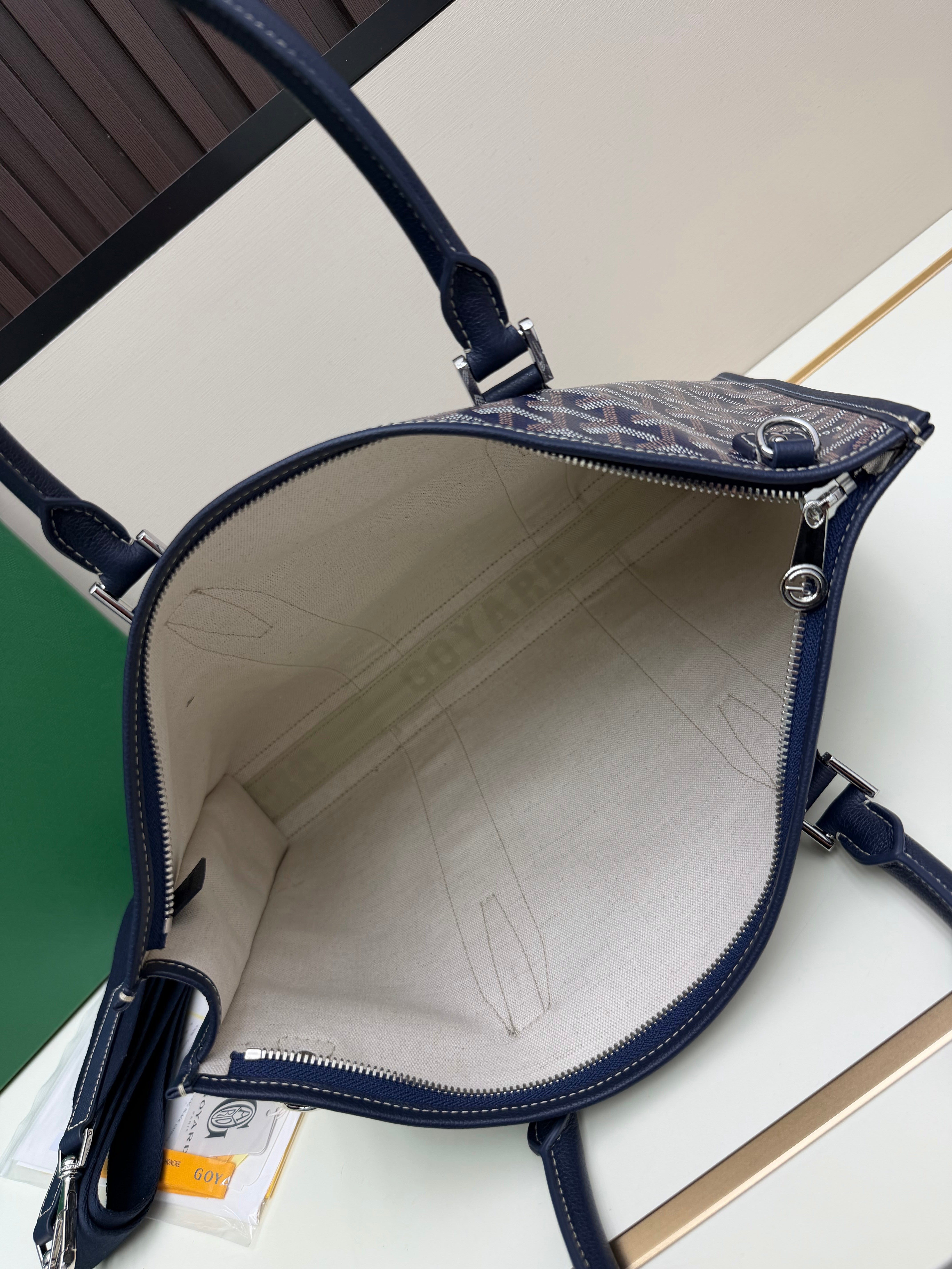 Goyard 2026 Morvan Document Bag 39cm Goyardine Canvas