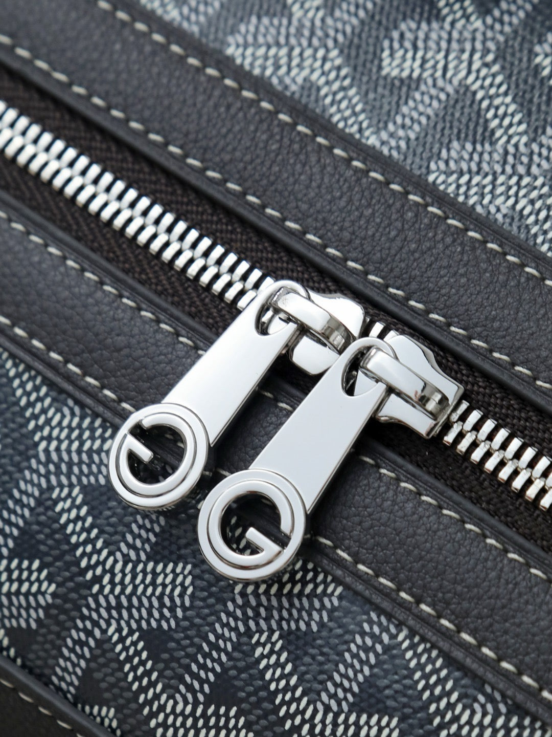 Goyard 2026 Cisalpin Backpack 43cm Grey Black Goyardine Canvas