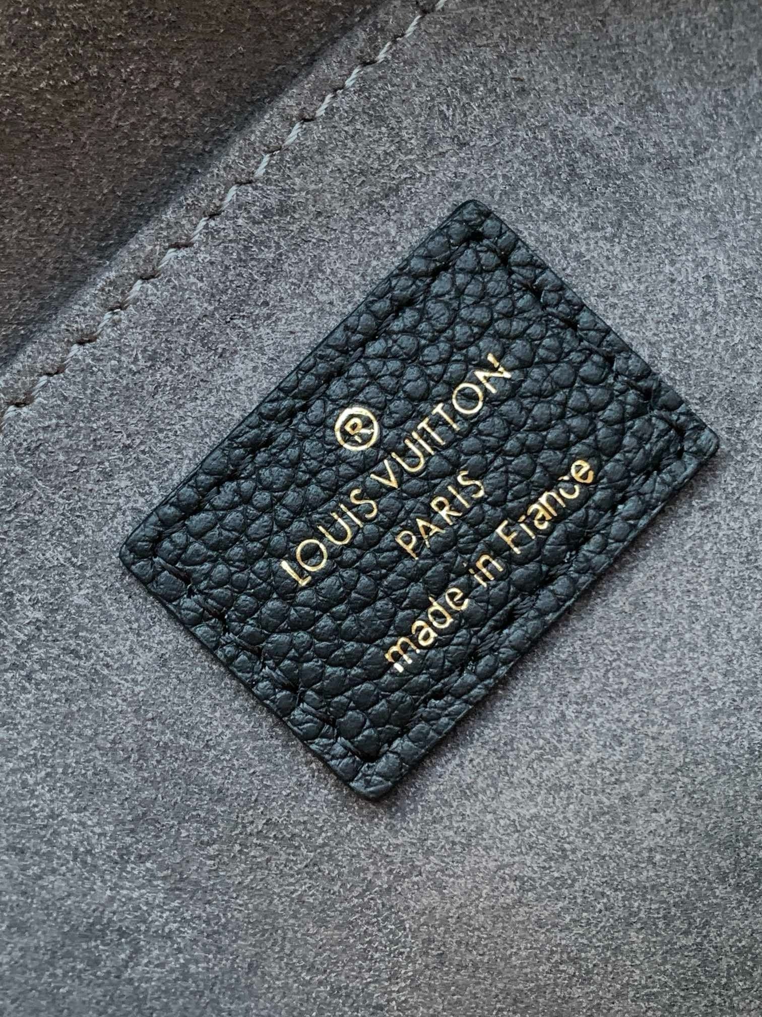 LV 2026 Madeleine Bag 30cm Black Gold Monogram Empreinte Embossed Leather