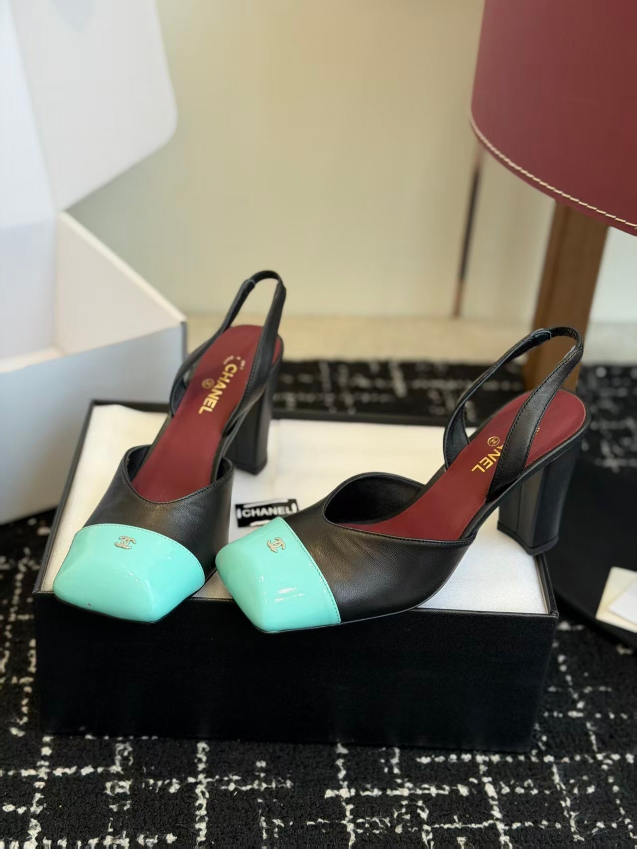 Chanel 2026 Square Toe Slingback Leather
