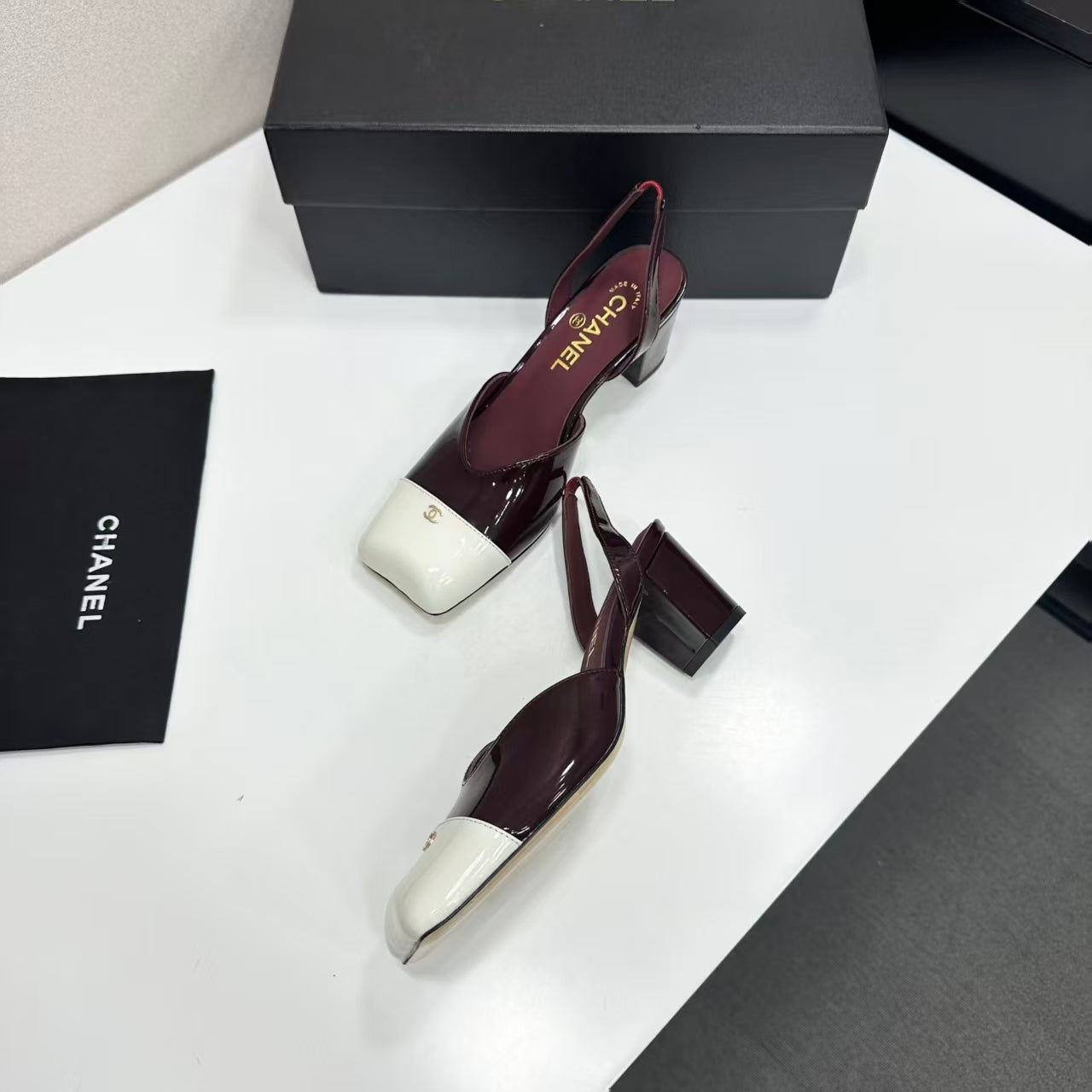 Chanel 2026 Square Toe Slingback Leather