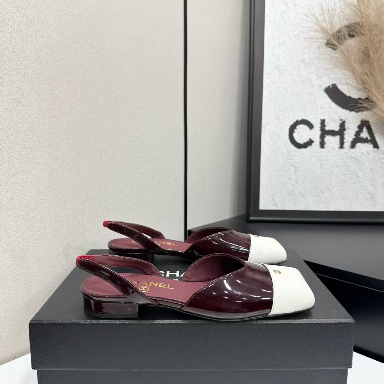 Chanel 2026 Square Toe Slingback Leather