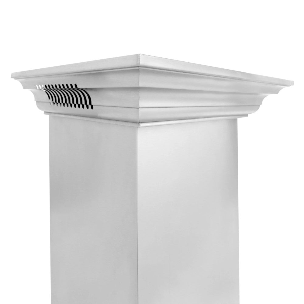 ZLINE Wall Mount Range Hood In Stainless Steel With Built-In CrownSound® Bluetooth Speakers (KECRN-BT)