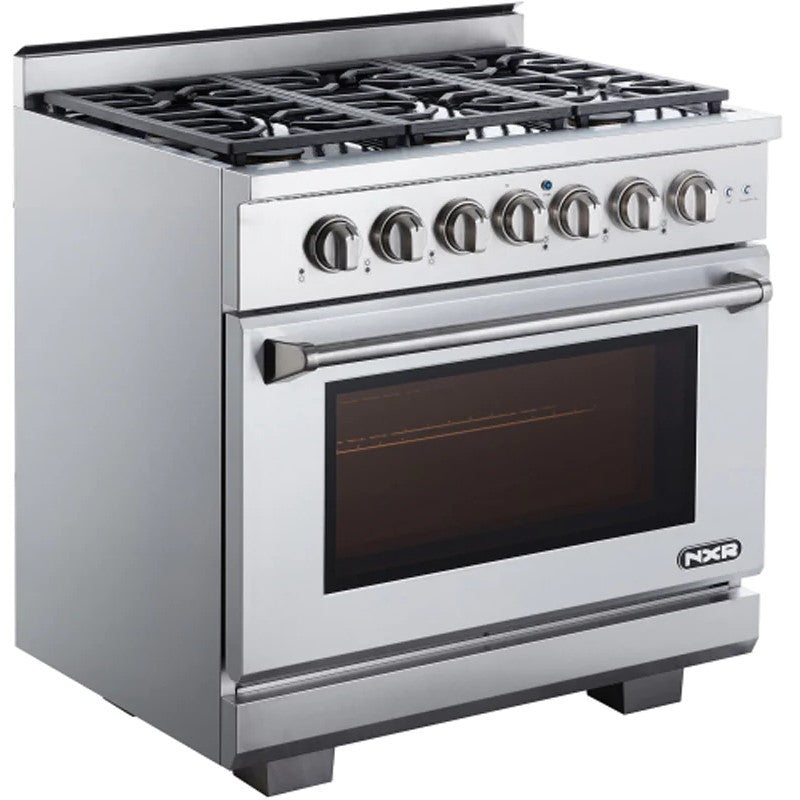 NXR 36" Professional Range with Six Burners and Convection Oven