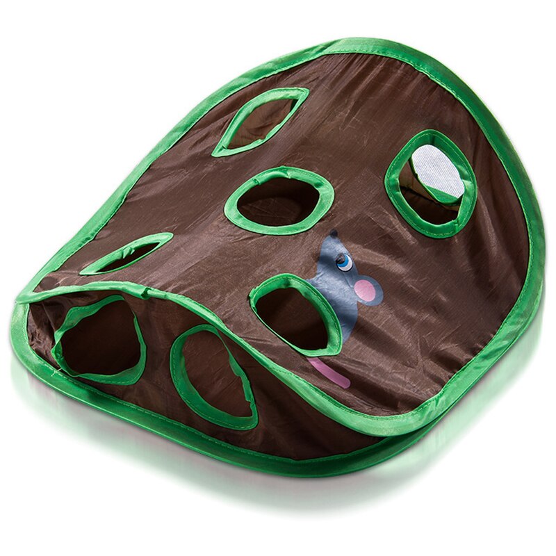 PLAYMOUSE - Aire de jeu pliable avec 9 trous pour chat