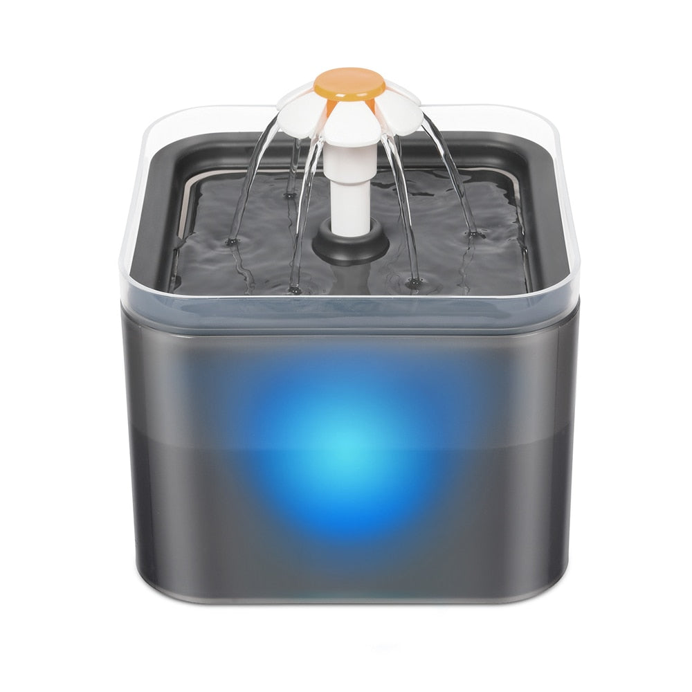 NIGHTY - Fontaine à eau automatique 2L avec éclairage LED