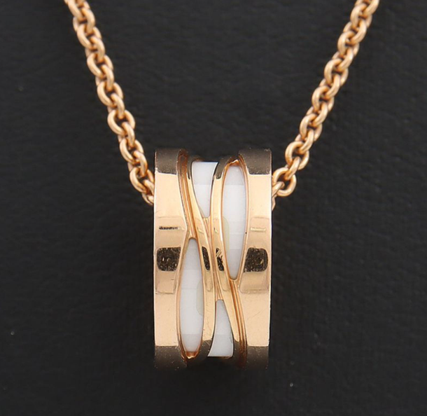 ZERO 1 NECKLACE PINK GOLD