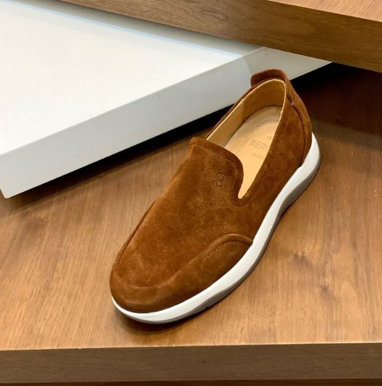 Berluti Échappée Loafer Brown Suede