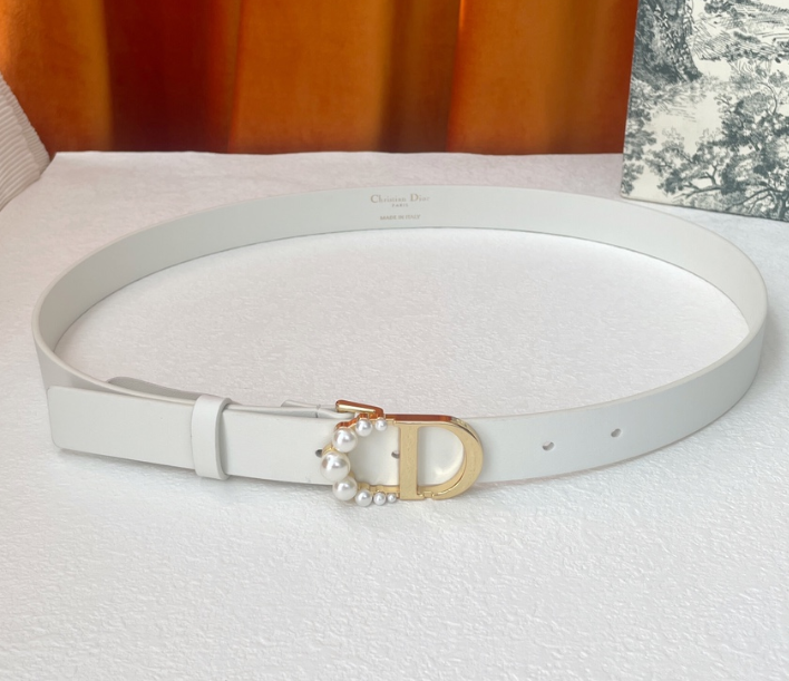Dior Pearl Buckle Belt 185009