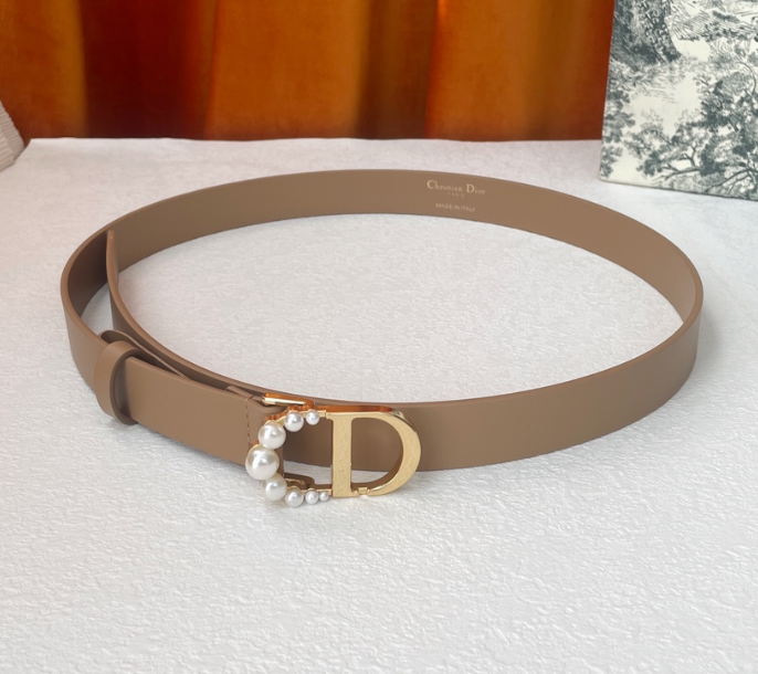Dior Pearl Buckle Belt 185009