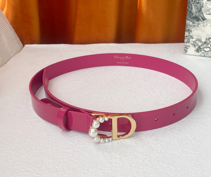 Dior Pearl Buckle Belt 185009