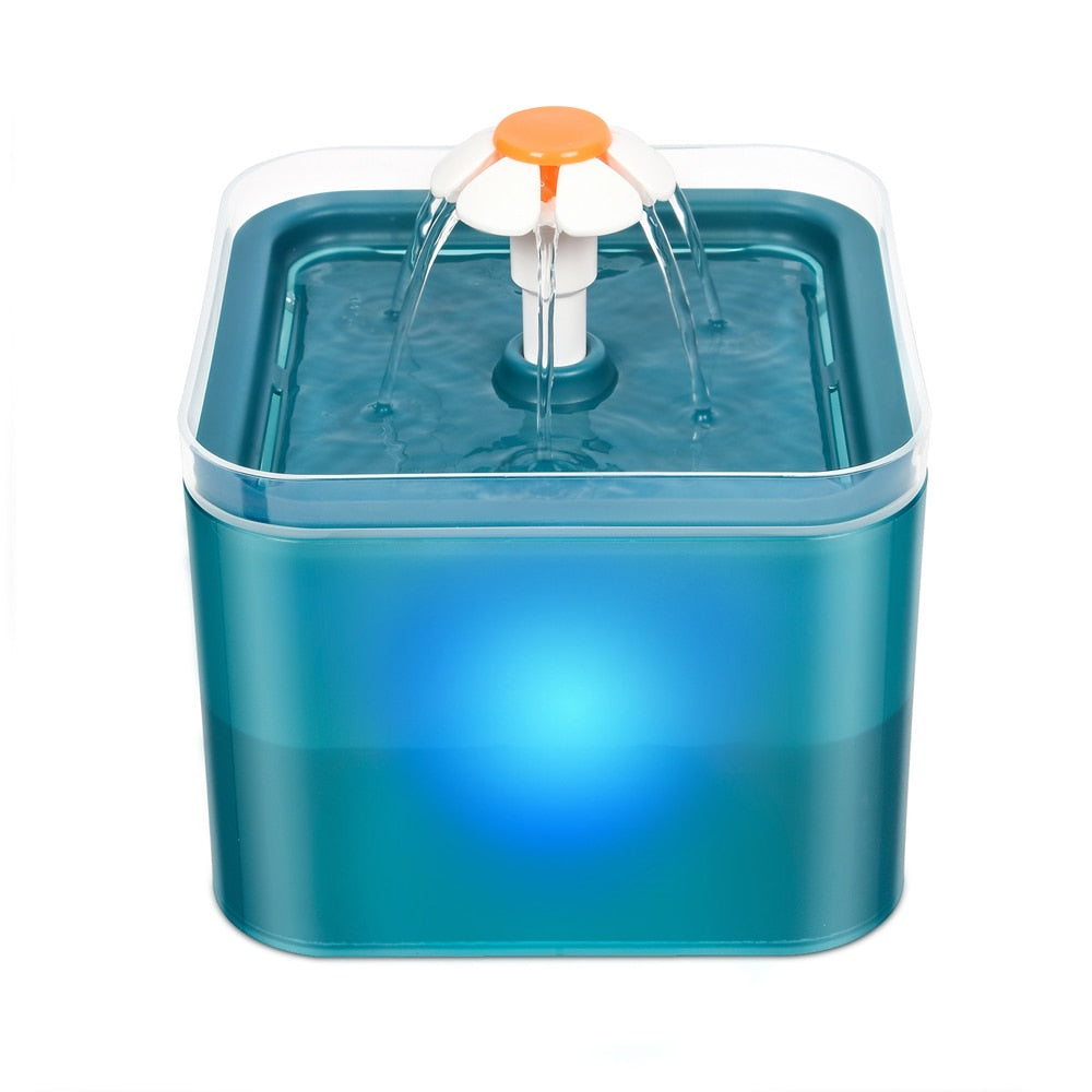 NIGHTY - Fontaine à eau automatique 2L avec éclairage LED