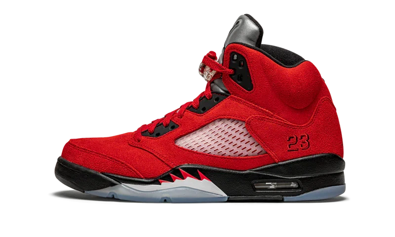 Nike Air Jordan 5 Retro Bull Red Black Suede