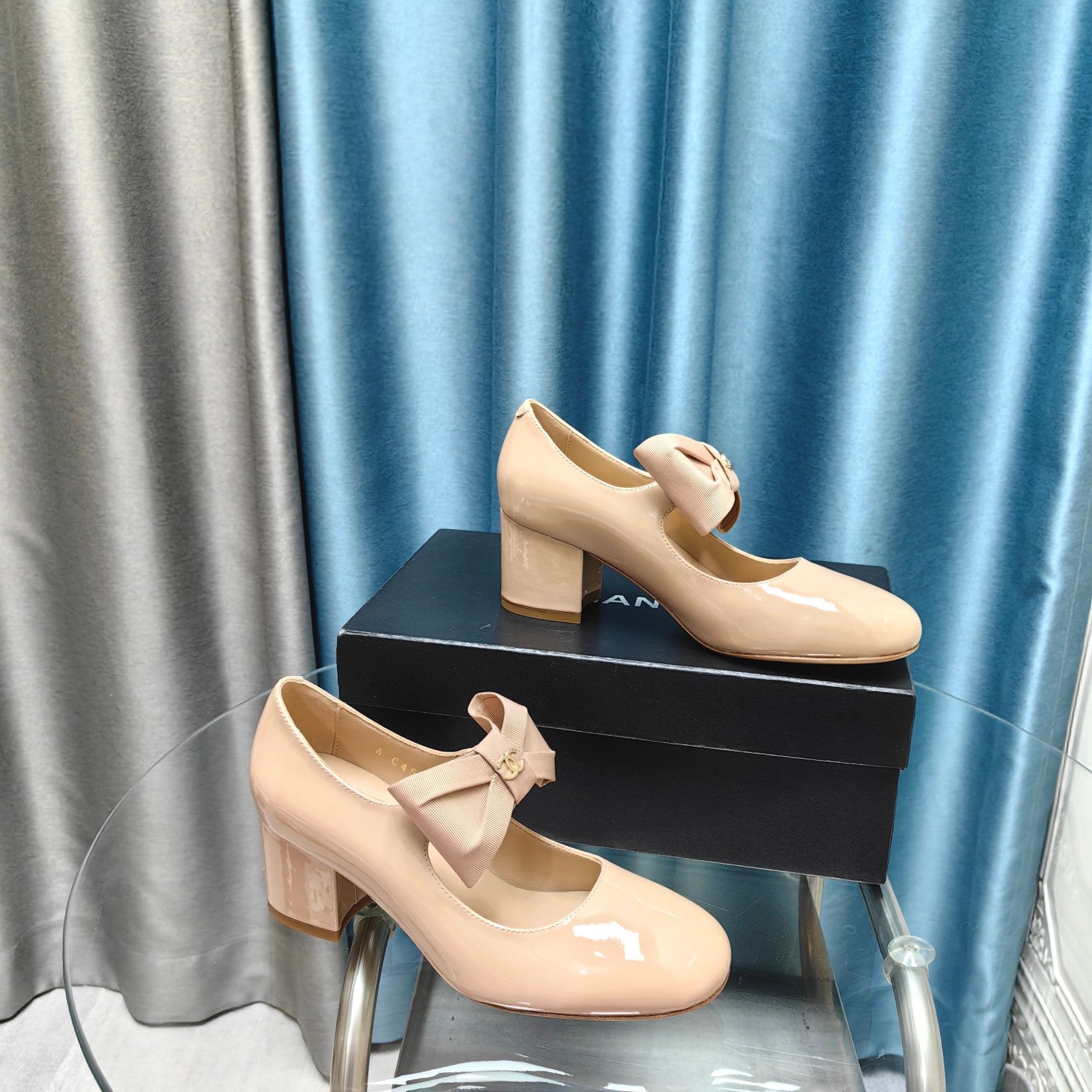 Chanel 2026 Bow Mary Jane Shoe Calfskin Patent Leather 711731