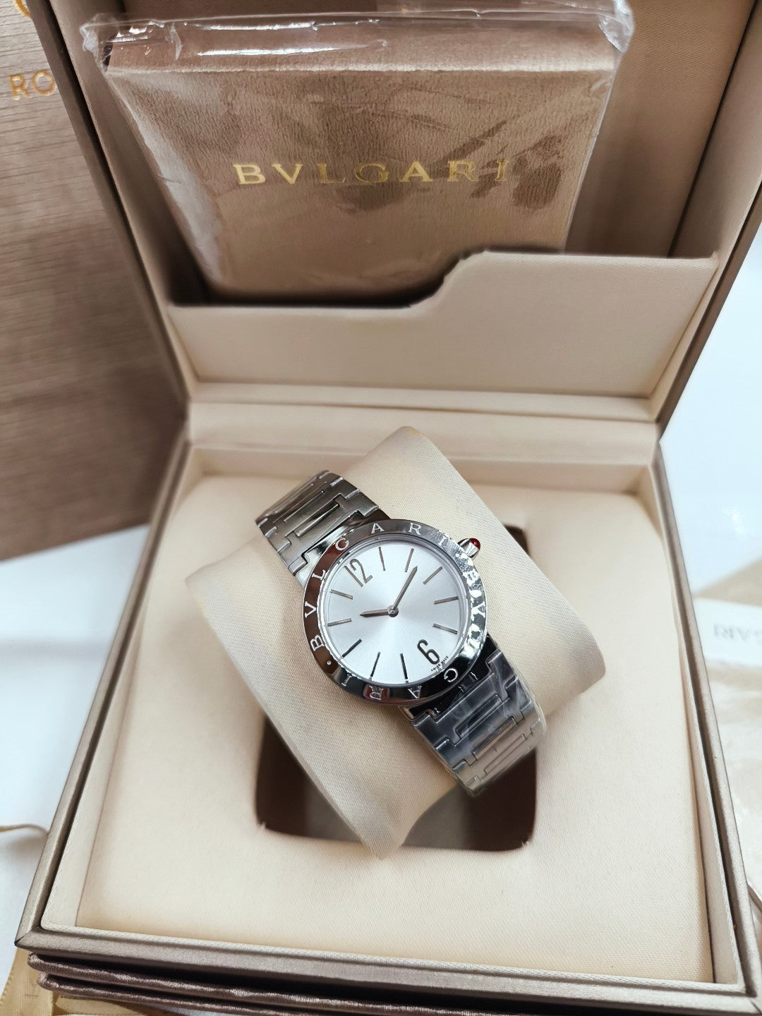 Bulgari 33mm Stainless Steel Case