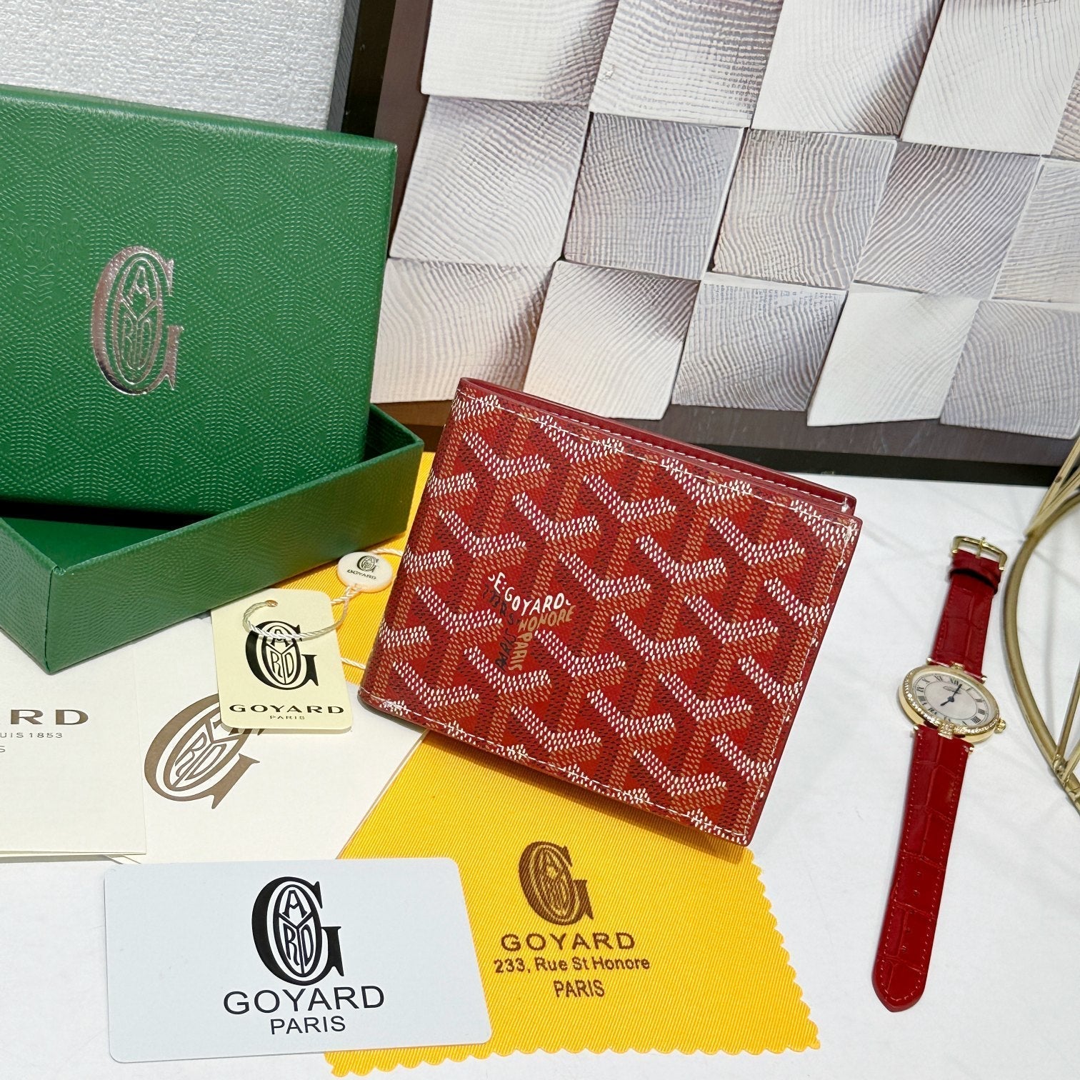 Goyard 2026 Victoire Bifold Wallet  11cm Canvas Cowhide