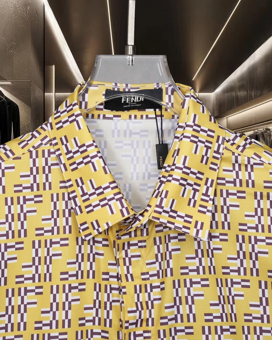 Fendi 2026 Men's Short-Sleeve Shirt Cashmere 801532
