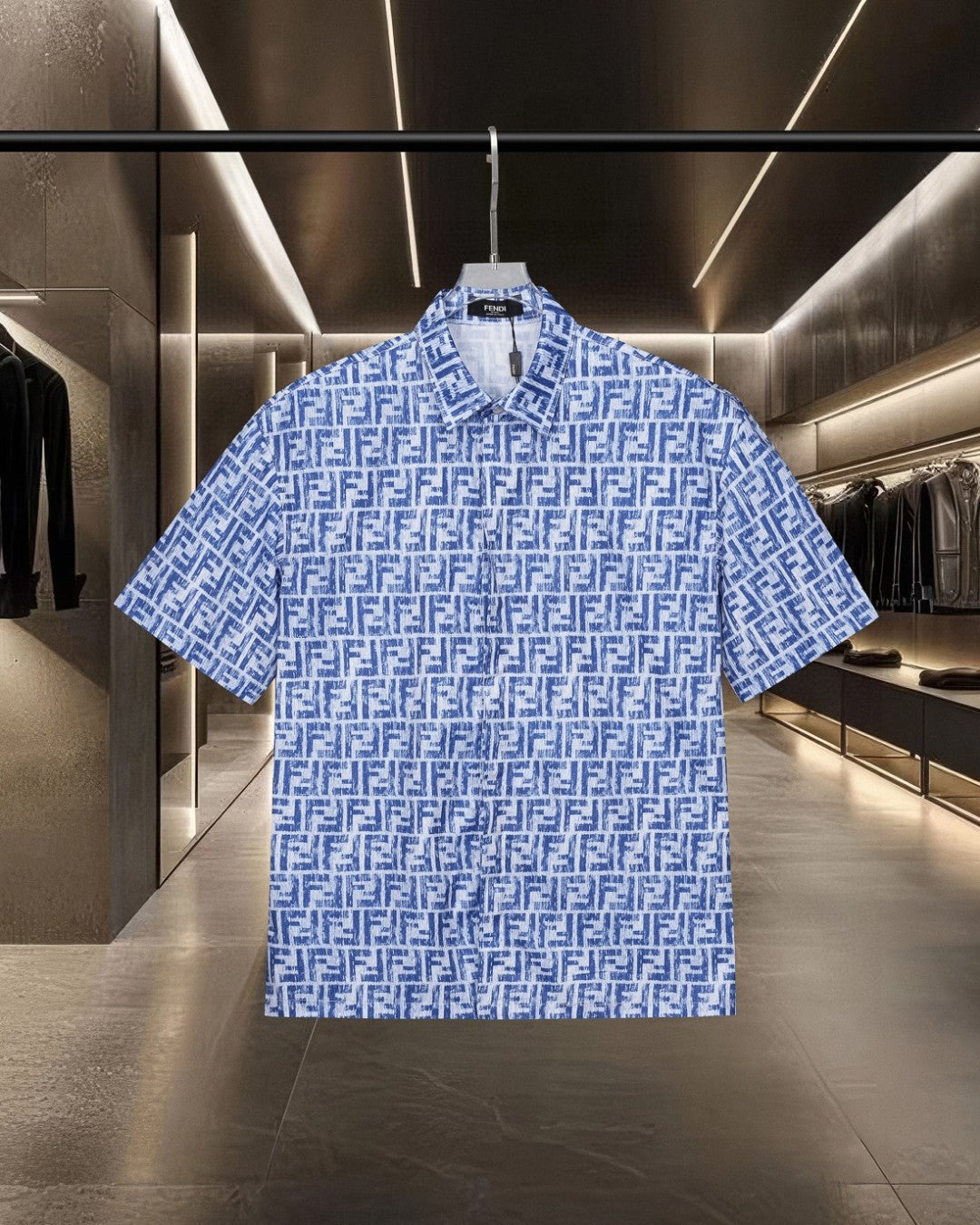 Fendi 2026 Men's Short-Sleeve Shirt Cashmere 801532