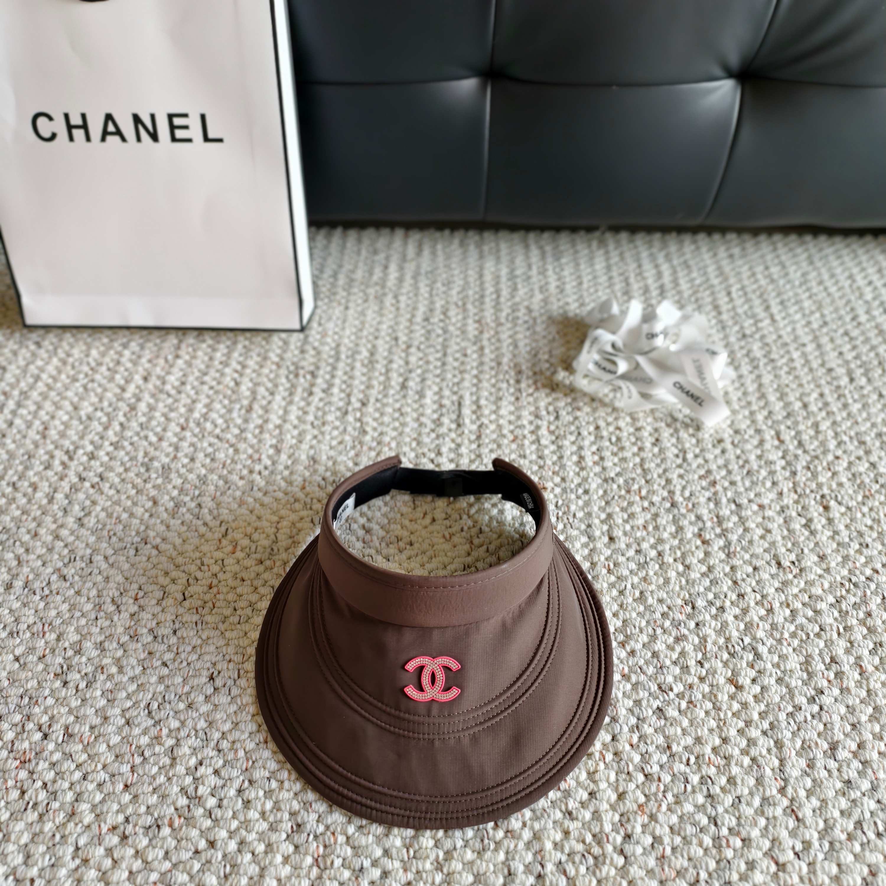 Chanel Sun Hat with Visor Cotton 237186