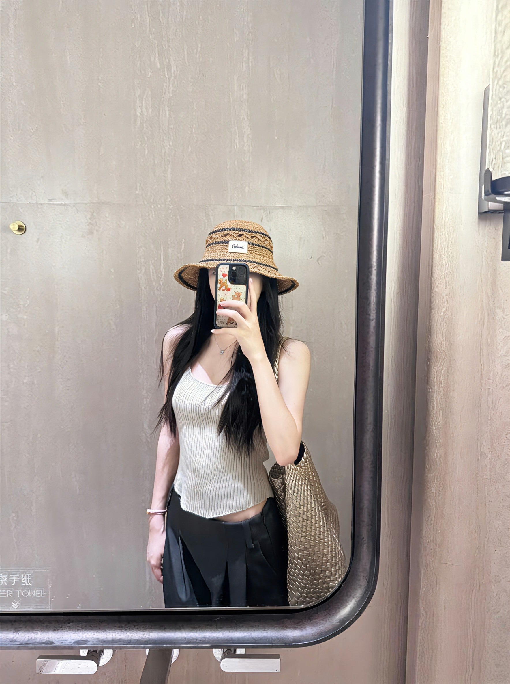 Celine Straw Bucket Hat 240671