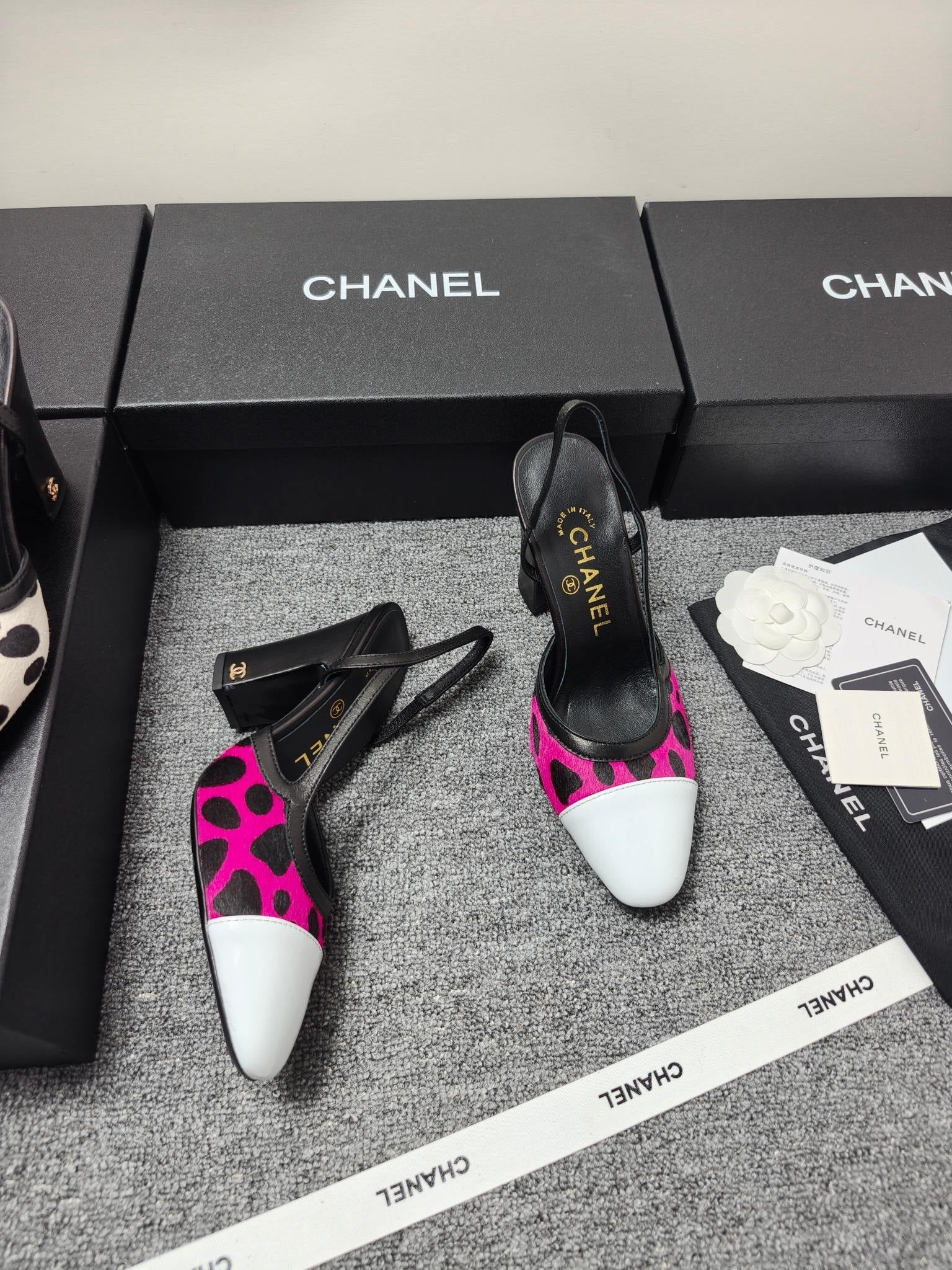 Chanel 2026 Slingback Horsehair Sheepskin 856006