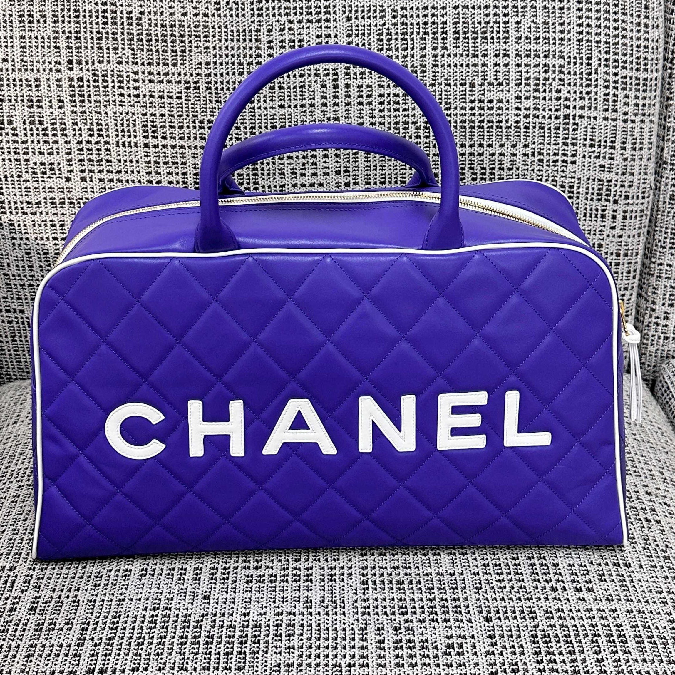 Chanel 2026 Bowling Boston Travel Bag 46cm Lambskin