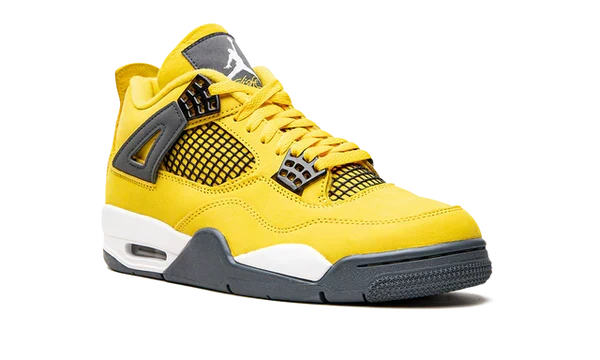 Nike Air Jordan 4 Yellow Black Suede 05