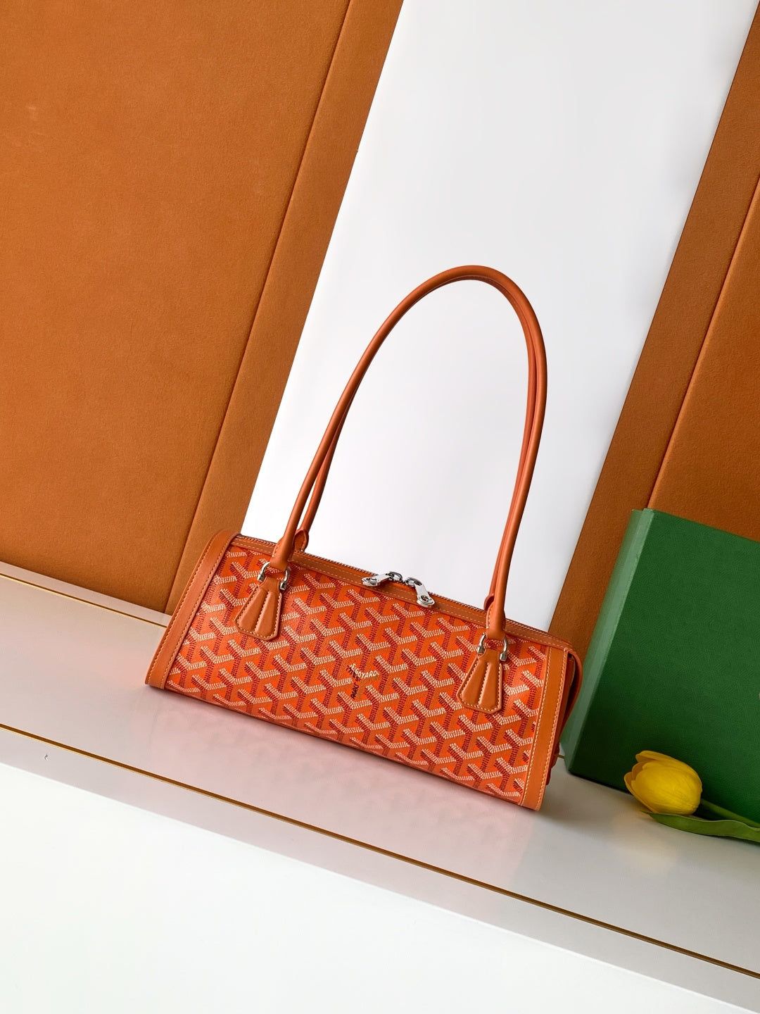 Goyard 2026 Bonbonniere Bag 30cm Canvas Cowhide